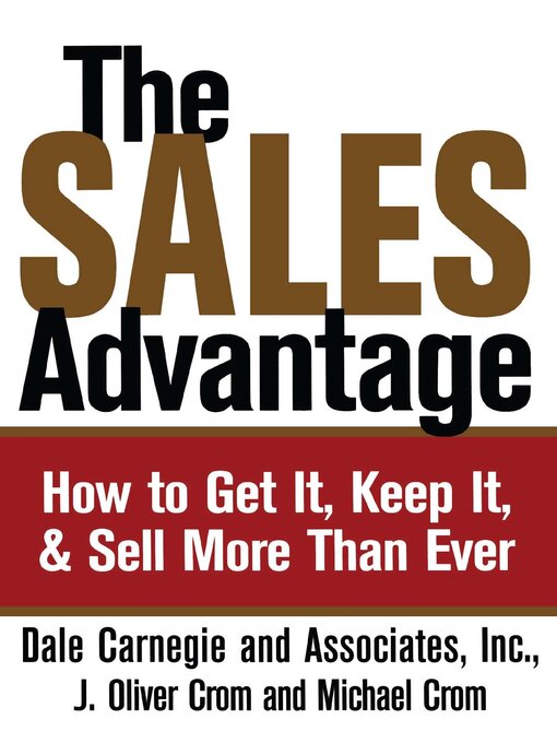 Title details for The Sales Advantage by Dale Carnegie - Wait list